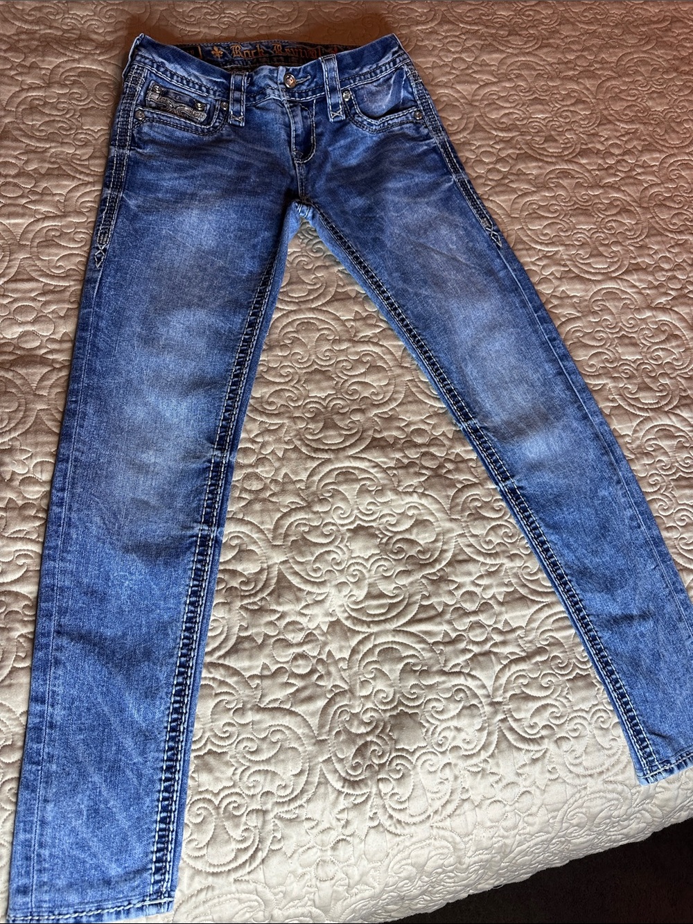 Rock Revival Kerry Classic Skinny Blue Jeans 26â waist 29ââ inseam